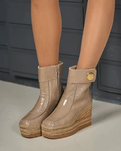 Botin en charol piedra Cuba