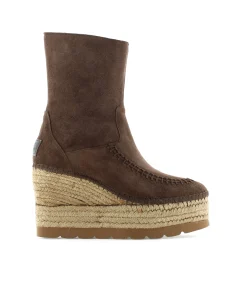 Botin en serraje chocolate Tilo 5