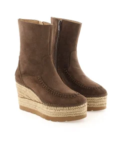 Botin en serraje chocolate Tilo 5