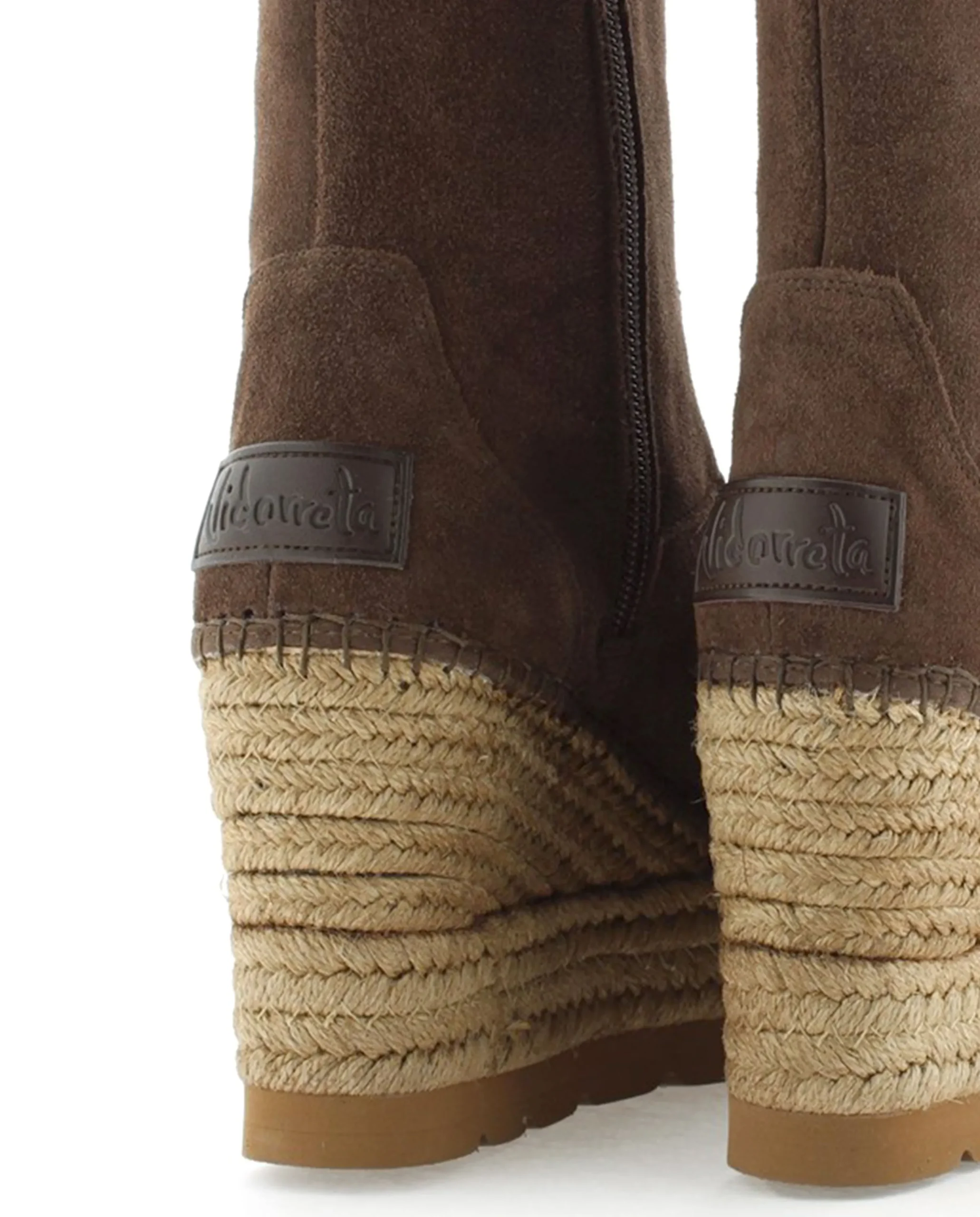 Botin en serraje chocolate Tilo 5