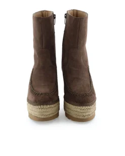 Botin en serraje chocolate Tilo 5