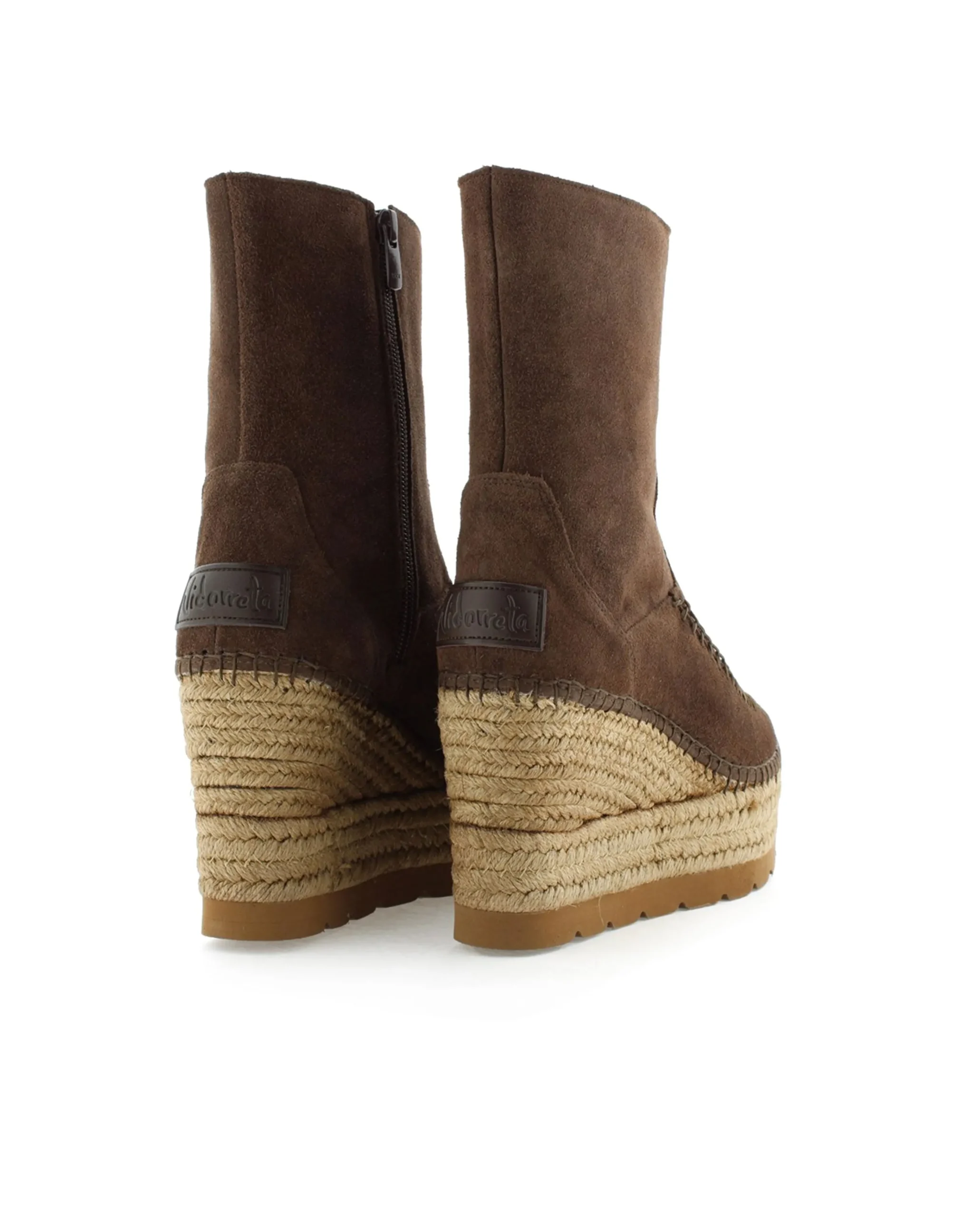 Botin en serraje chocolate Tilo 5