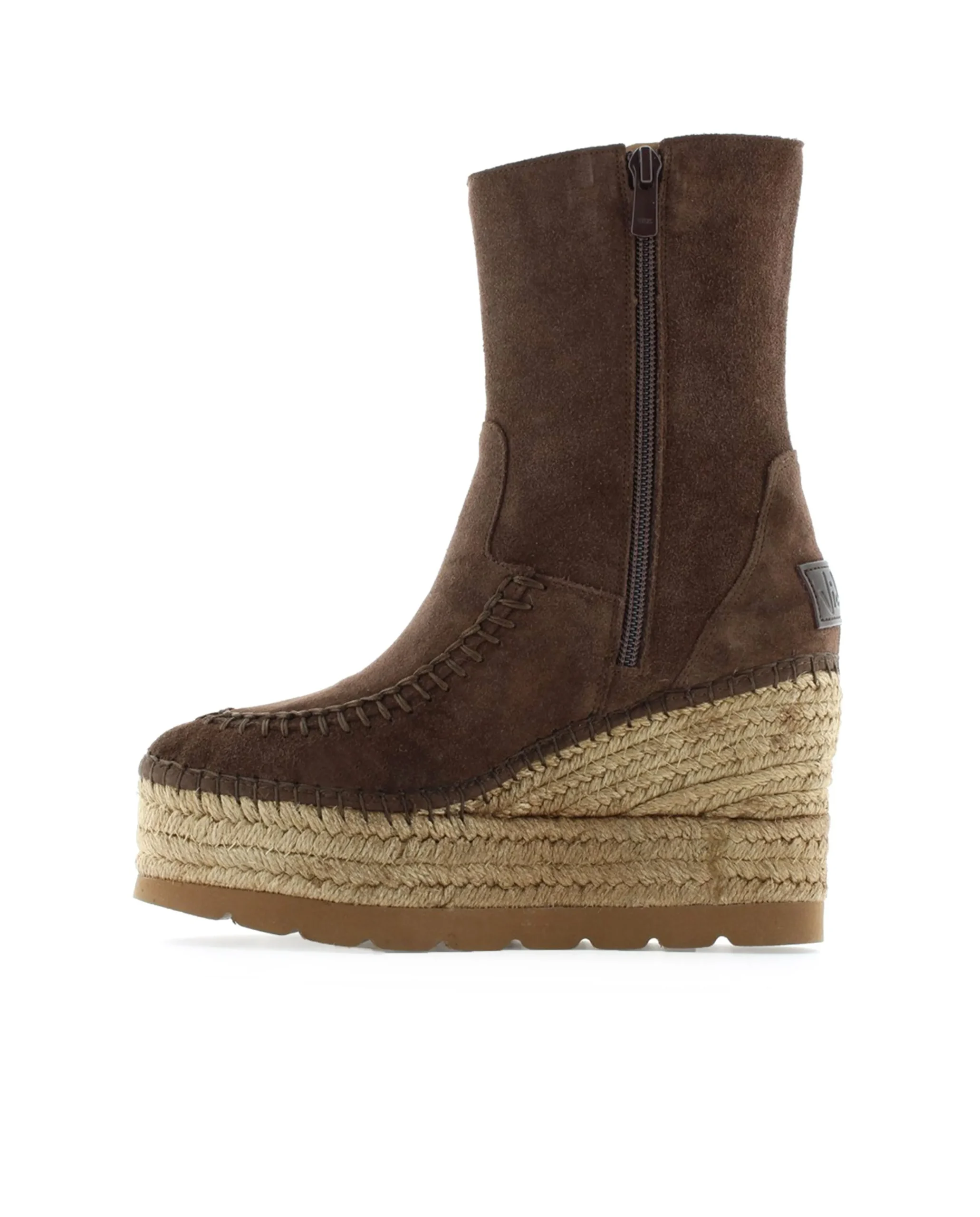 Botin en serraje chocolate Tilo 5