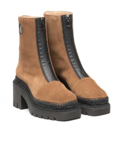 Botin en serraje cuero Panteta