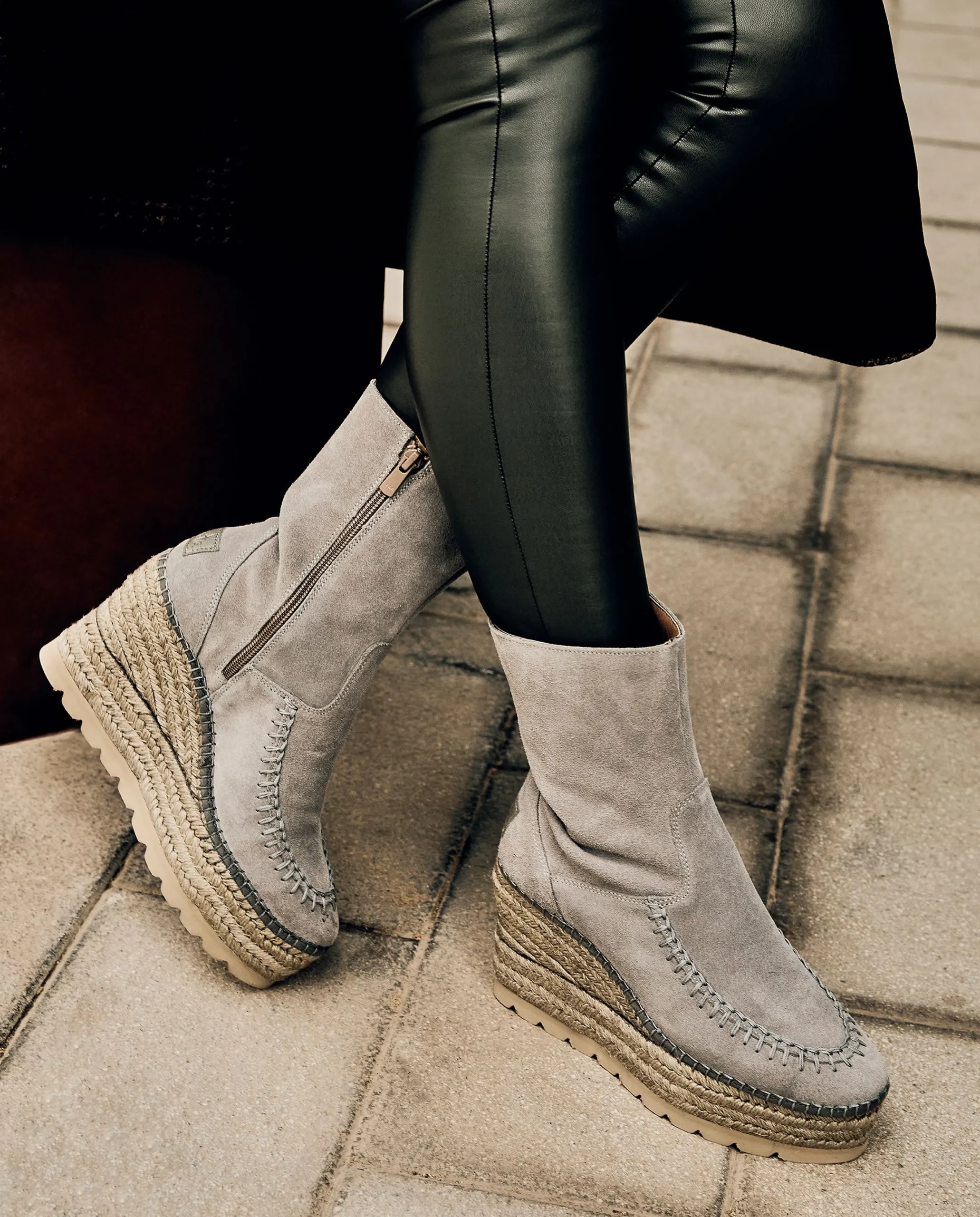 Botin en serraje gris Tilo 5