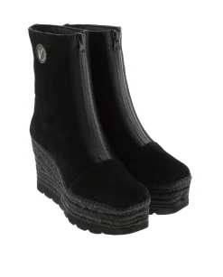 Botin en serraje negro Cuba