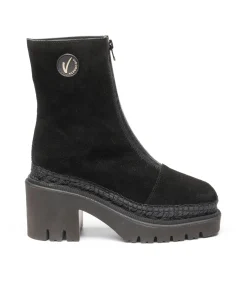 Botin en serraje negro Panteta