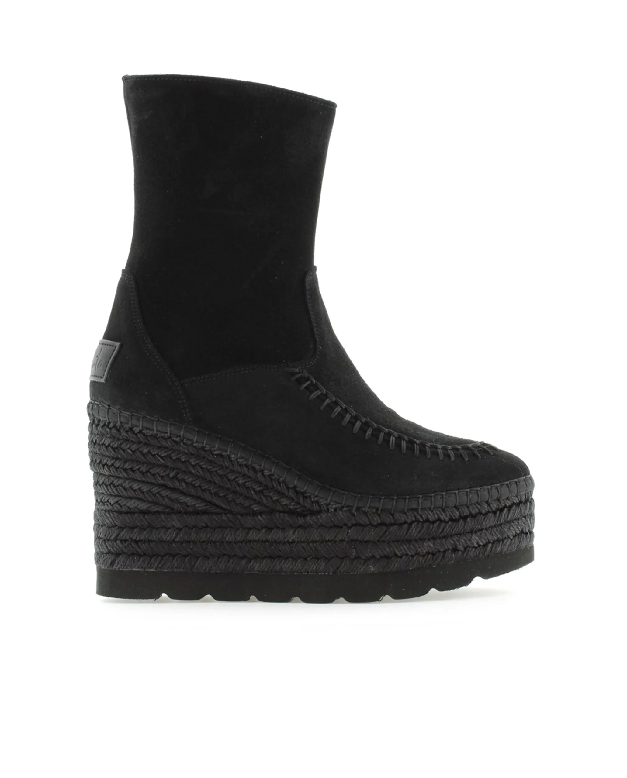 Botin en serraje negro Tilo 5