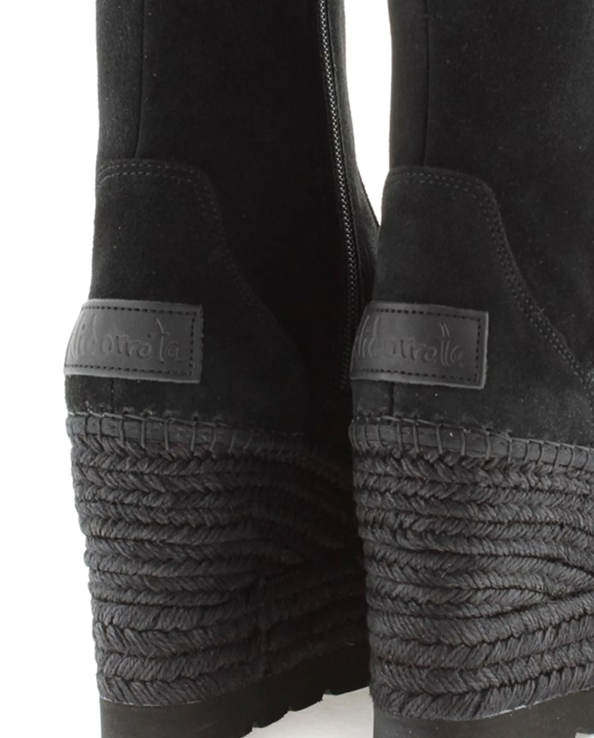 Botin en serraje negro Tilo 5