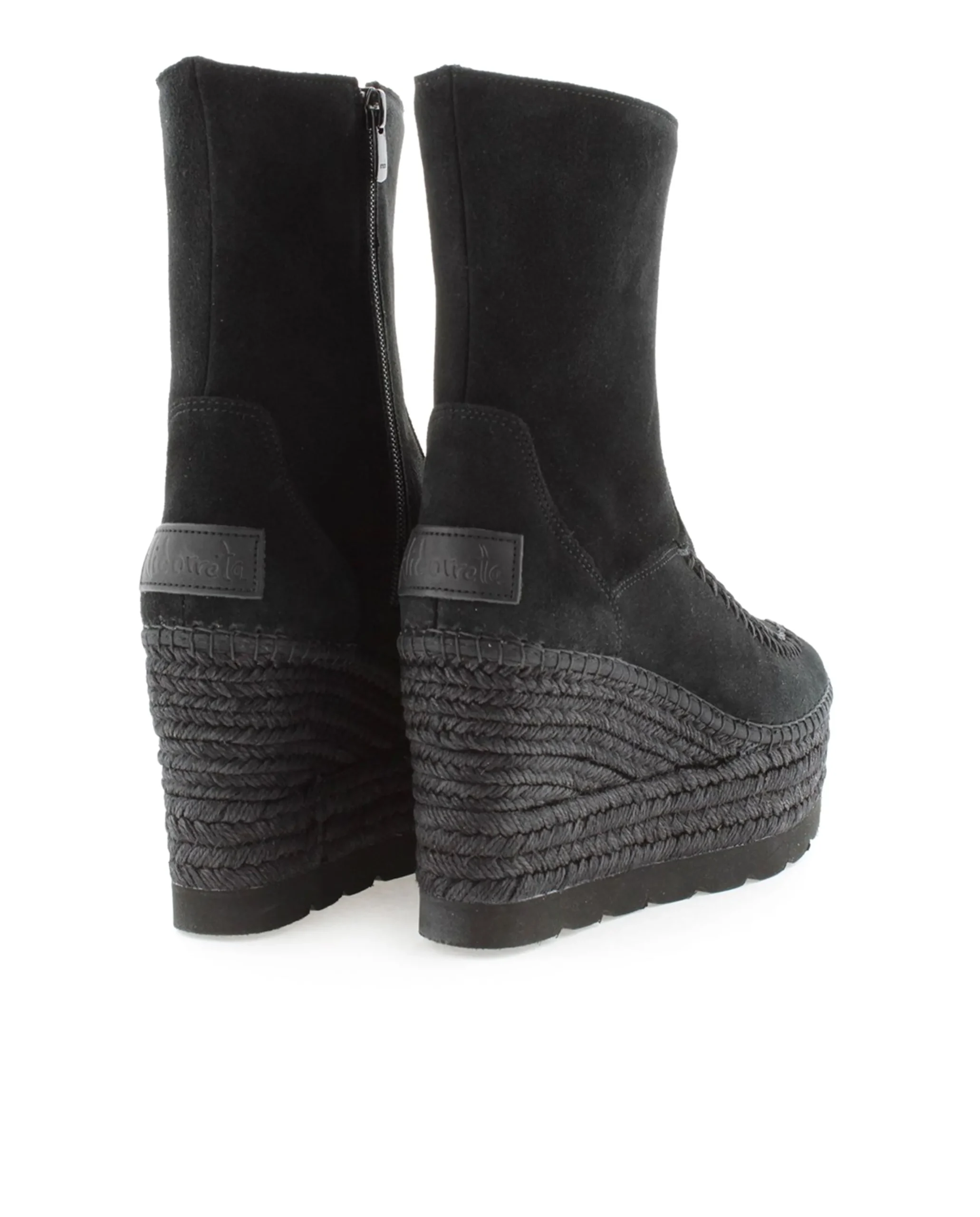 Botin en serraje negro Tilo 5