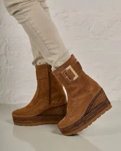 Botin hebilla en serraje cuero Tilo 5