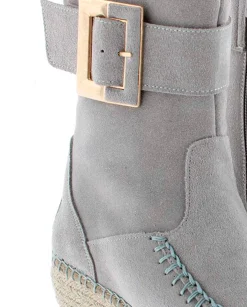 Botin hebilla en serraje gris Tilo 5