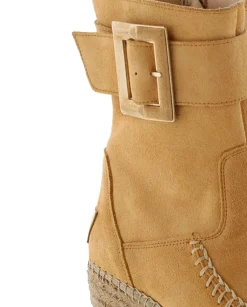Botin hebilla en serraje camel Tilo 5