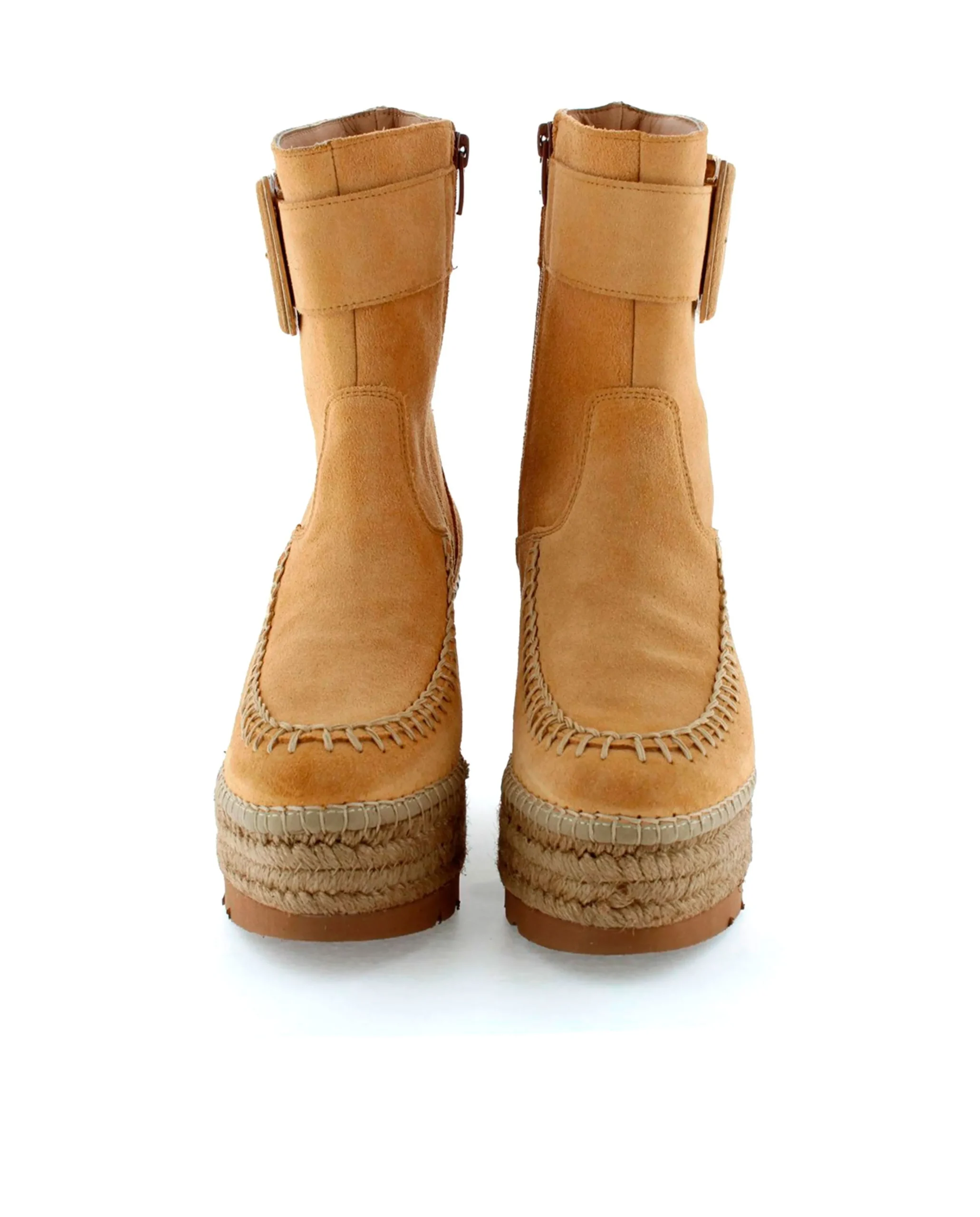 Botin hebilla en serraje camel Tilo 5