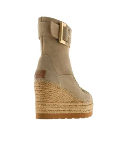 Botin hebilla en serraje arena Tilo 5