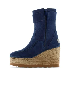 Botin hebilla en serraje marino Tilo 5