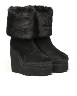 Botin pelo en serraje negro Puma