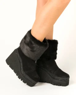 Botin pelo en serraje negro Puma