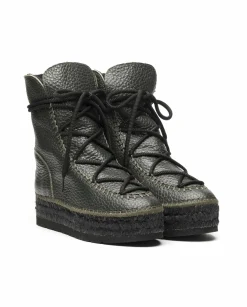 Botin plataforma en bost kaki Merce Doble