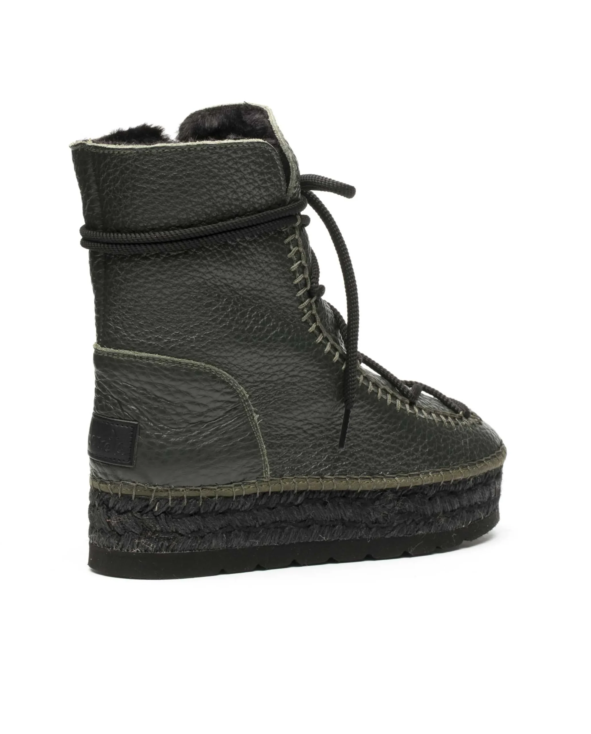 Botin plataforma en bost kaki Merce Doble