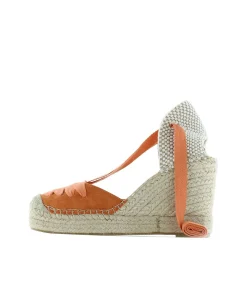 Campesina en serraje naranja Matisse