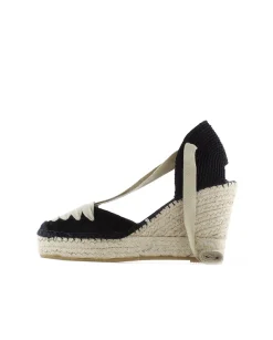 Campesina en serraje negro-piedra Tilo 7