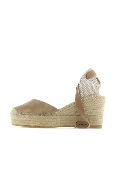 Campesina pico en serraje arena oscuro Tilo 5