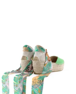 Campesina pico en serraje menta Creta