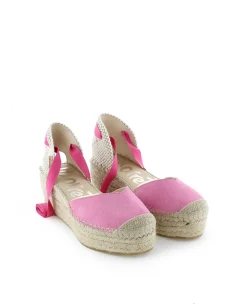 Campesina pico en serraje frambuesa Creta