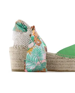 Campesina pico en serraje menta Creta