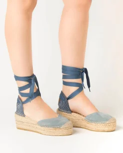 Campesina pico serraje jeans Creta