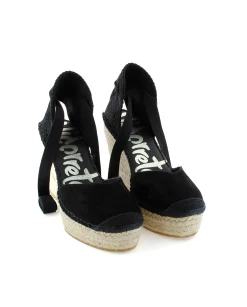 Campesina pico serraje negro Tilo 7