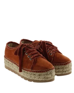 Deportivo de terciopelo teja Merce Doble