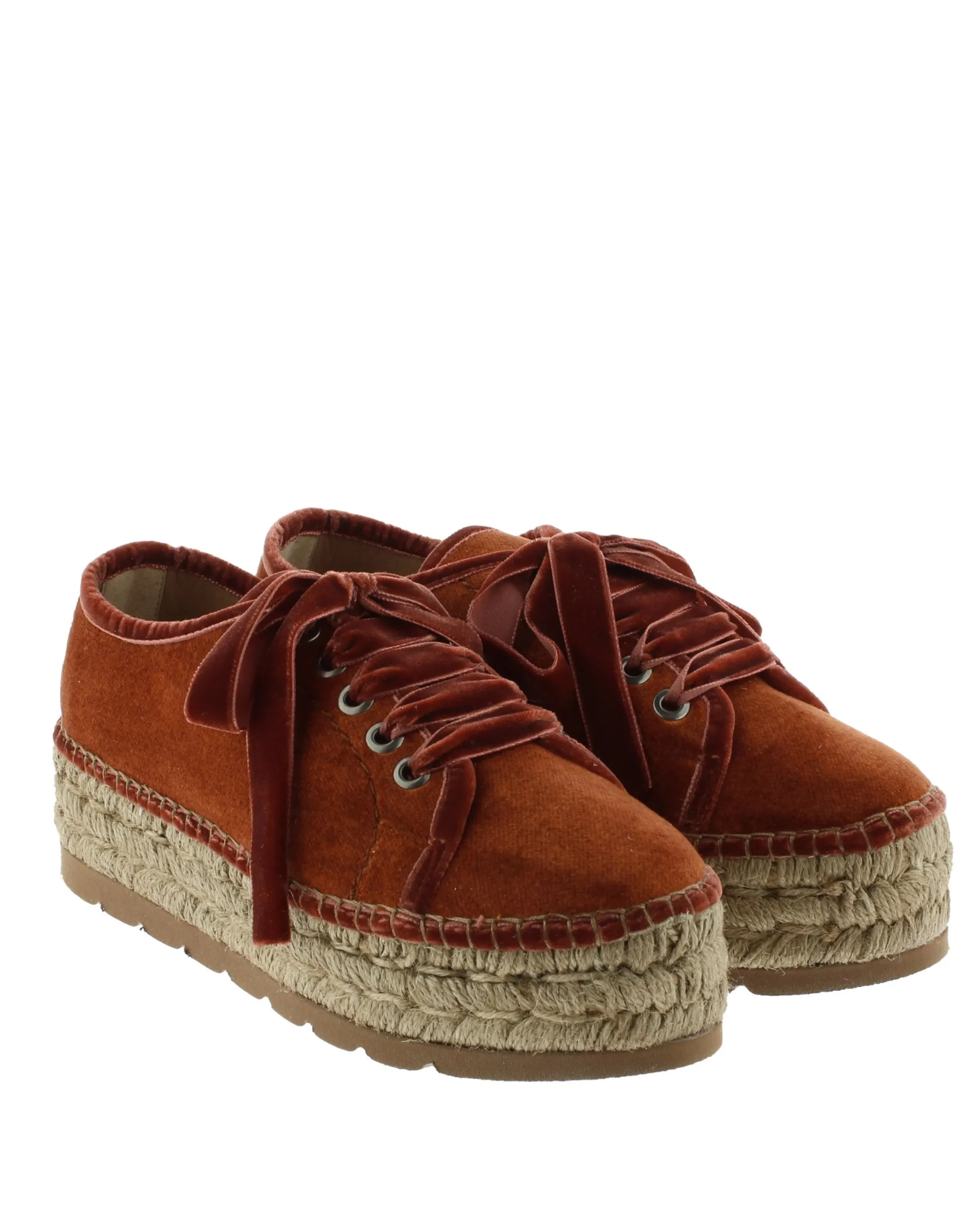 Deportivo de terciopelo teja Merce Doble