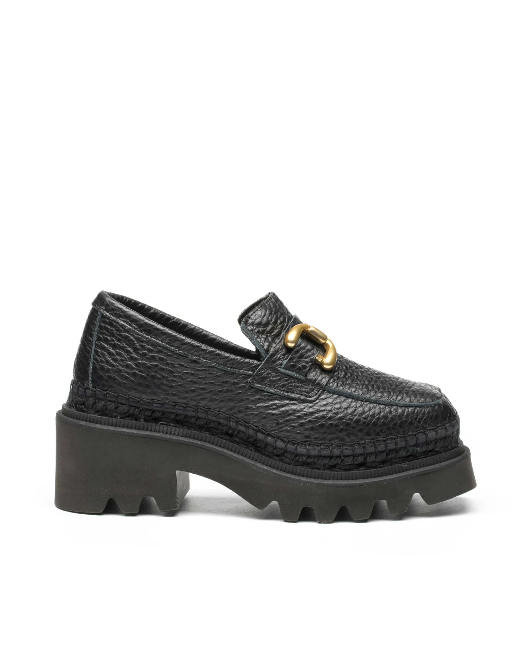 Mocasin en Cocco negro León