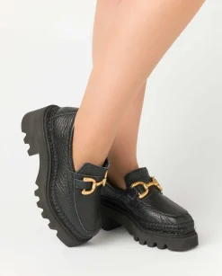 Mocasin en Cocco negro León