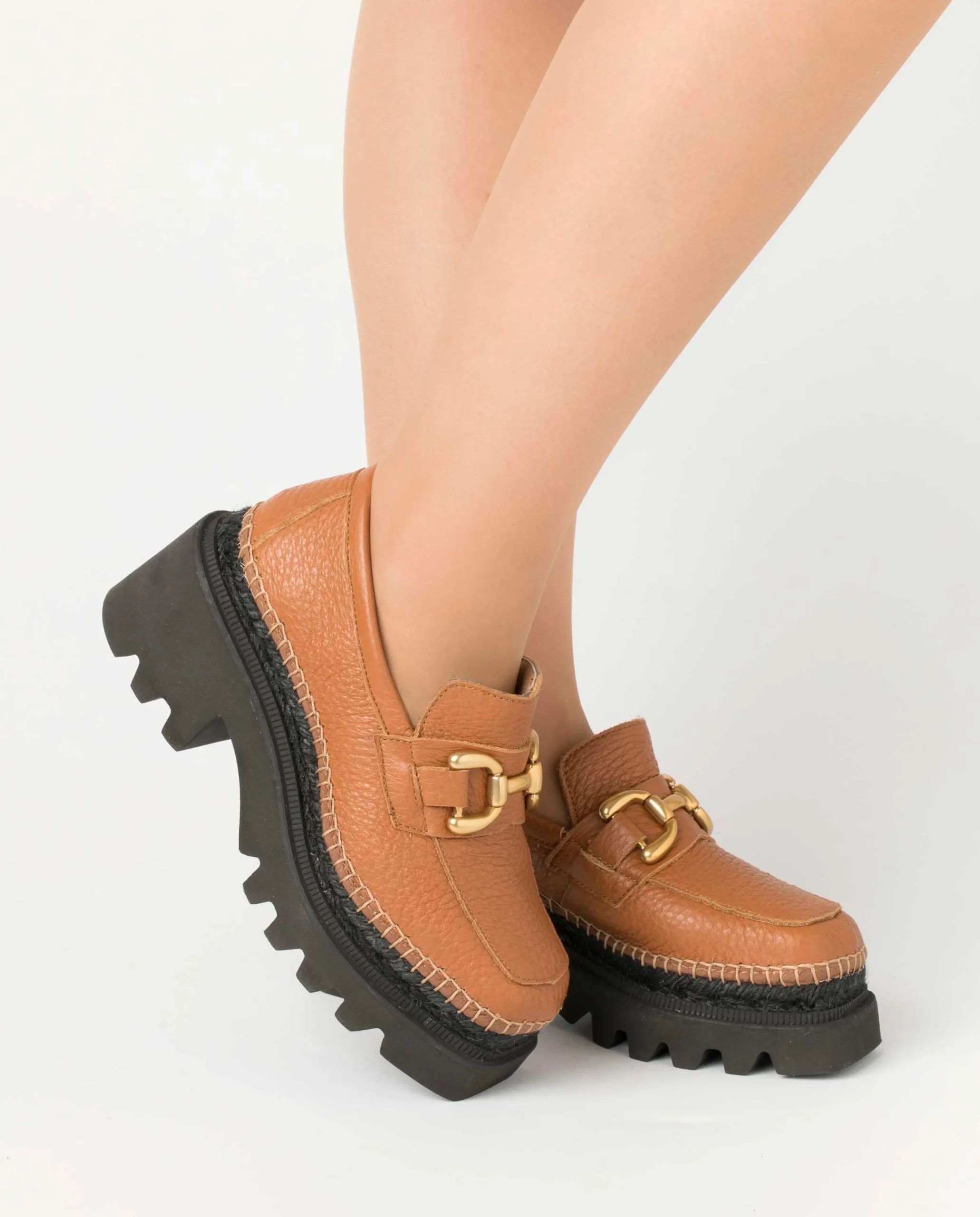 Mocasín en bost camel León