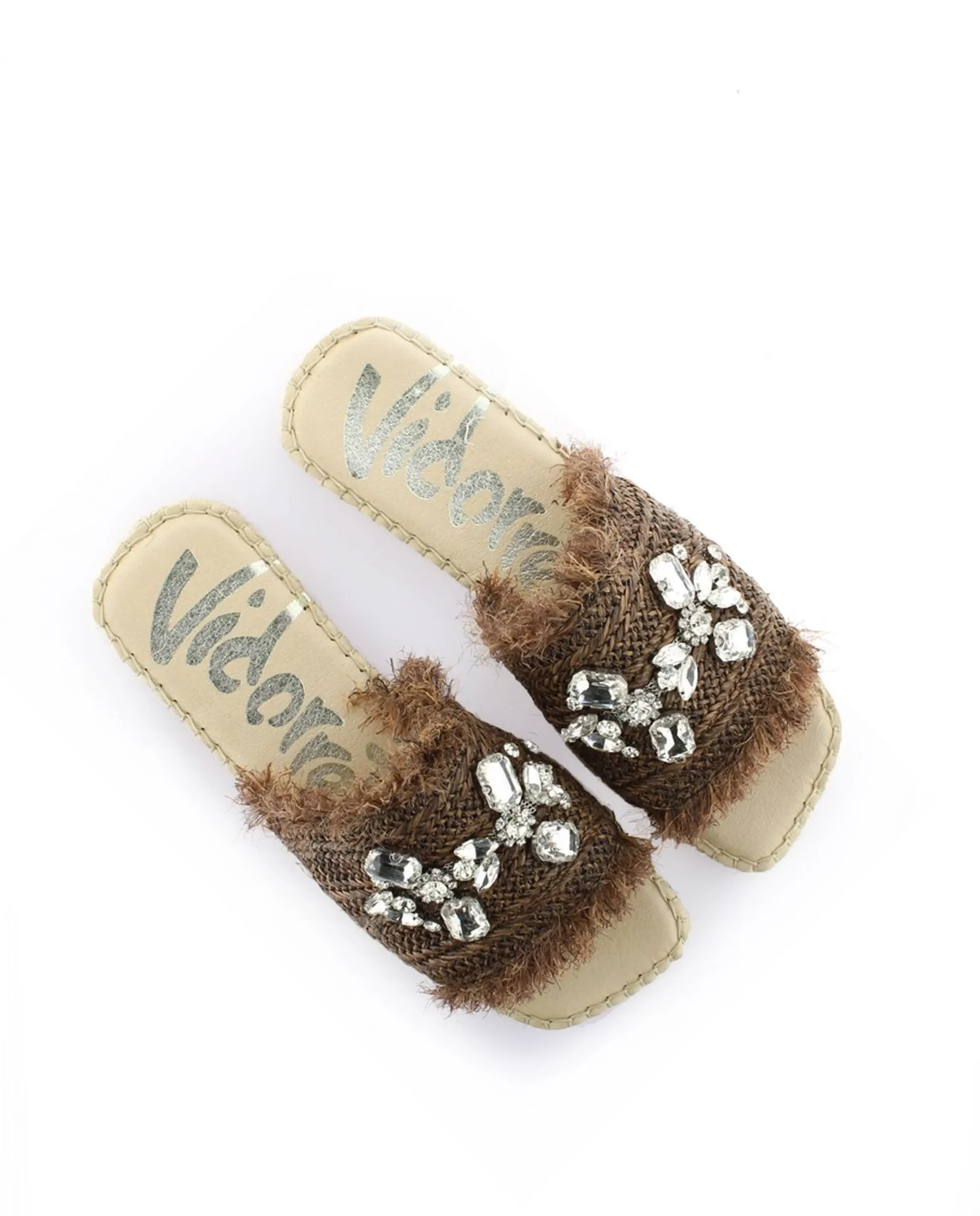 Pinky en rafia cristal chocolate Miró