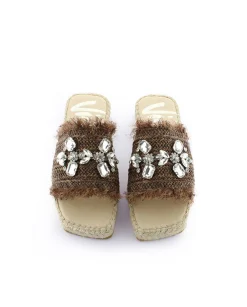 Pinky en rafia cristal chocolate Miró