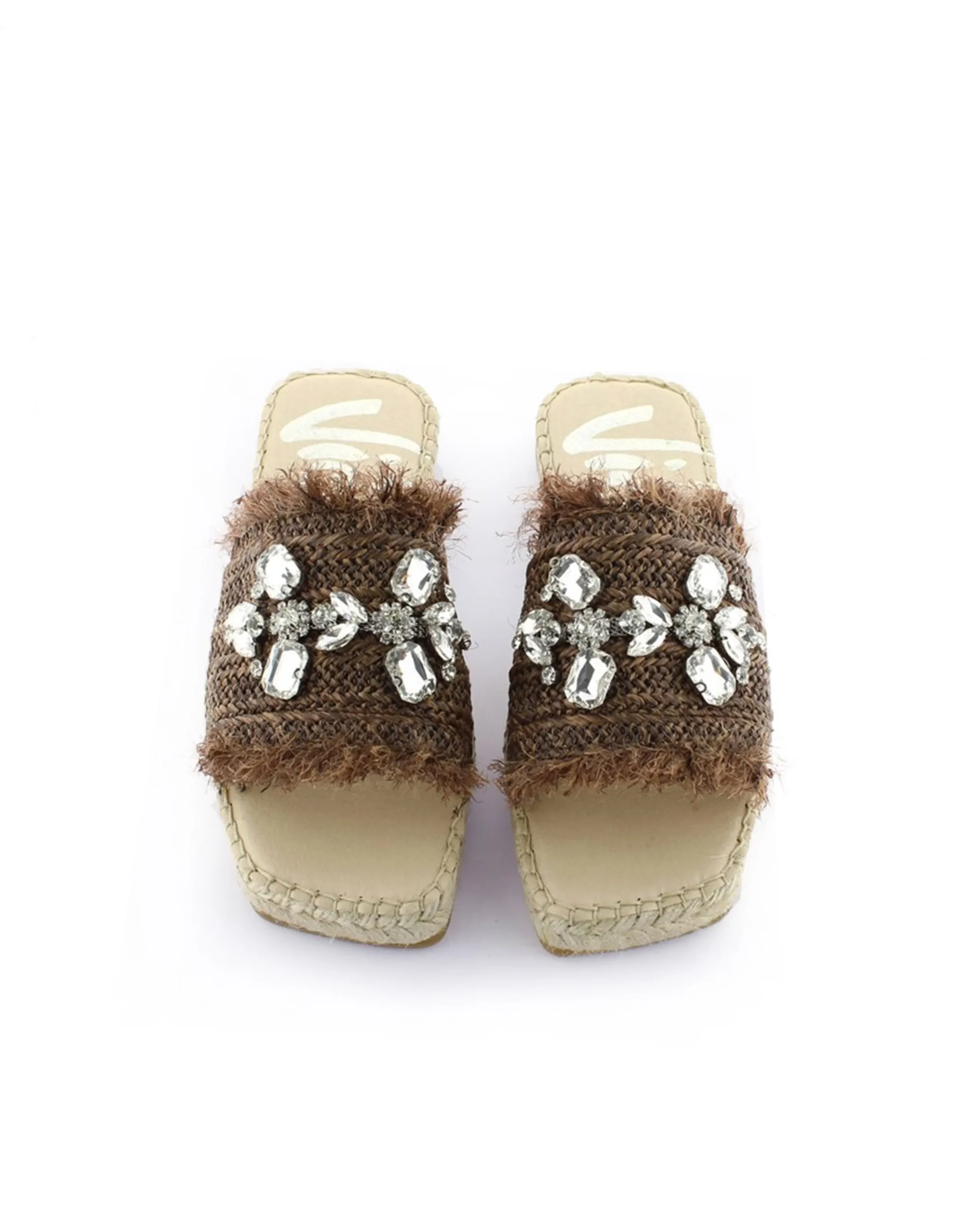 Pinky en rafia cristal chocolate Miró