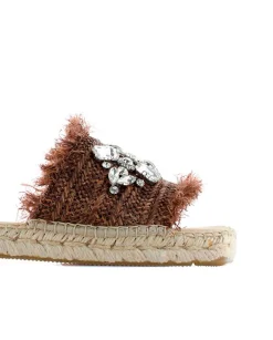 Pinky en rafia cristal chocolate Miró