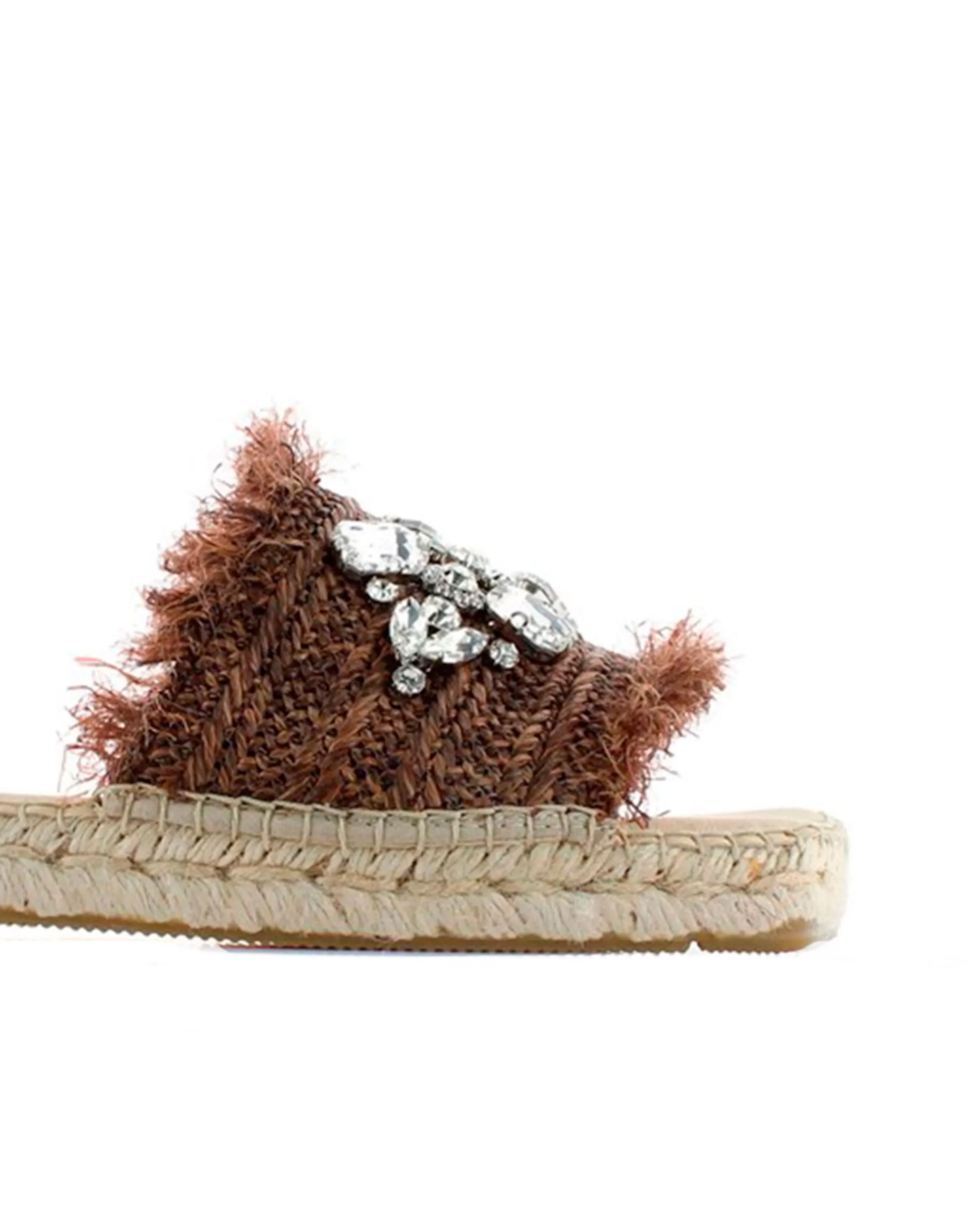 Pinky en rafia cristal chocolate Miró