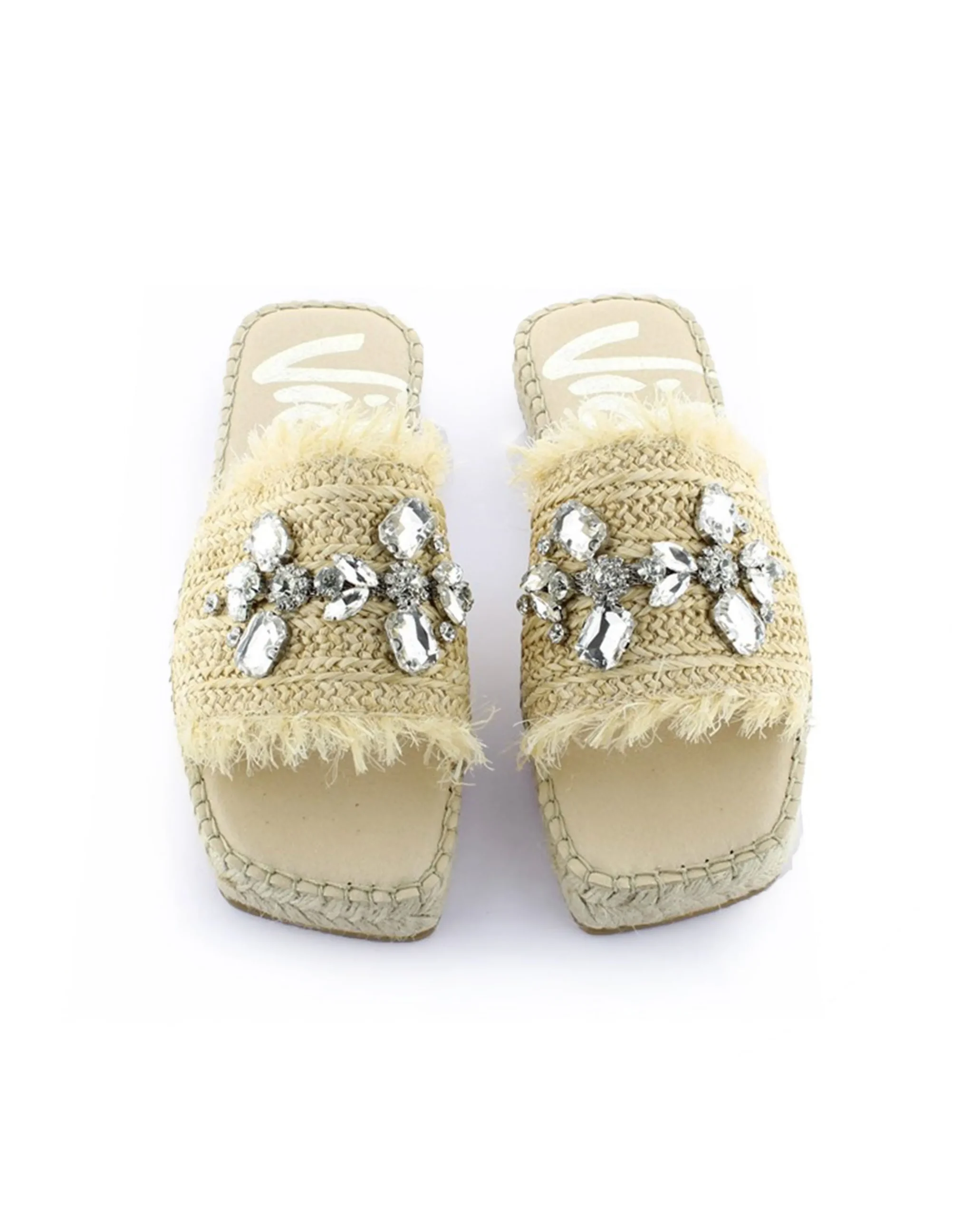 Pinky en rafia cristal trigo Miró