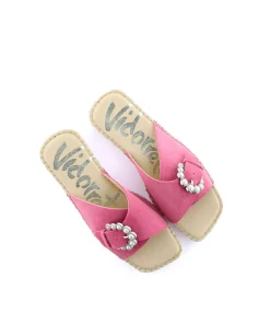 Pinky en serraje frambuesa Miró