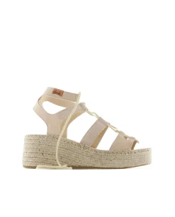 Romana en serraje arena Vinci