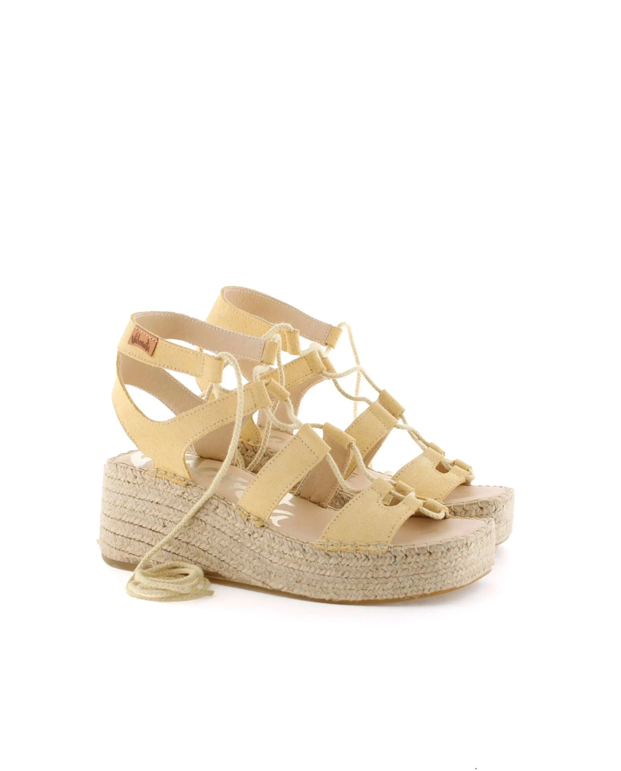 Romana en serraje limón Vinci