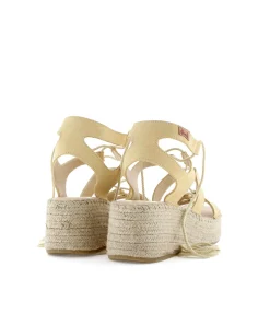 Romana en serraje limón Vinci