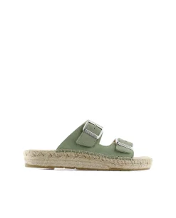 Sandalia bio en serraje agua claro Bahía