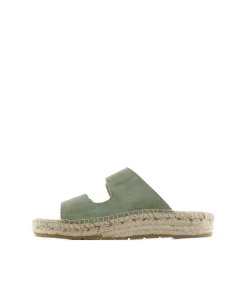 Sandalia bio en serraje agua claro Bahía