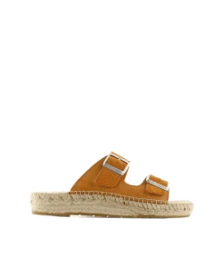 Sandalia bio en serraje cuero Bahía